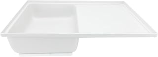 Tough Grade 38" x 23" Toilet Mount Shower Pan Combo with Left Drain | with or Without Holding Tank (with Holding Tank)