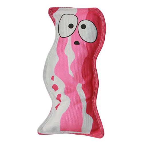 Tuff Mutters - Bacon Boy Dog Chew Toy - Tough Chewer with squeakers