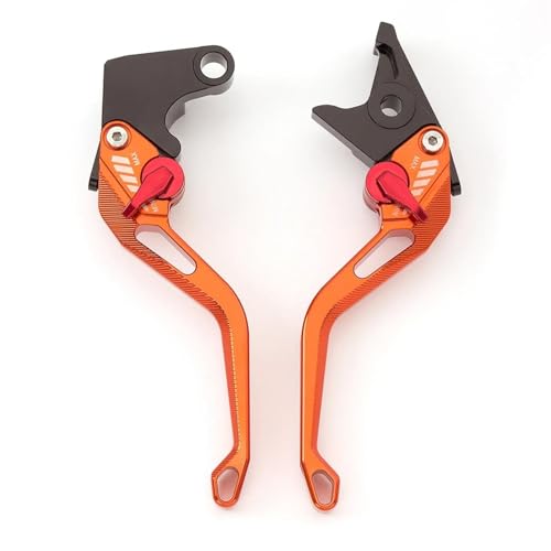 KOKOGLGBTD Für Suzuki XF650 XF-650 Für Freewind XF 650 1997-2002 2001 2000 1999 1998 Aluminium Motorrad Einstellbare Bremse Kupplung Hebel(Orange)