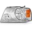 Chrome Housing+For For F-150 04-08+High Beam:H13