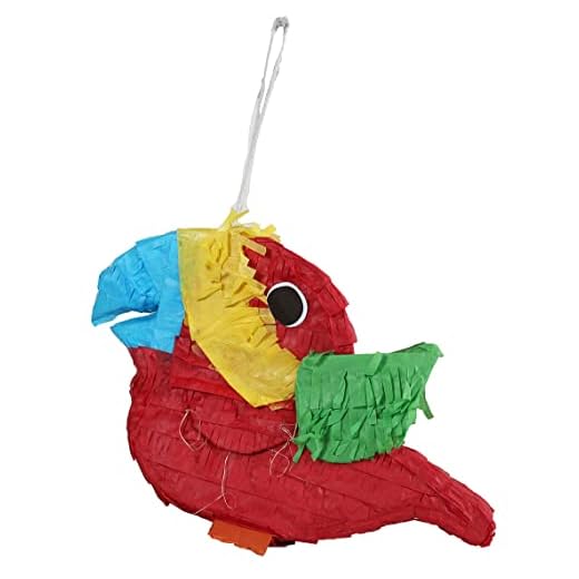Penn-Plax Birdie Pinata with Natural Nesting Material – Safe for Medium and Large Birds – Colorful & Fun Addition to Any Cage – Large