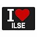 Produktbild Multifanshop Mousepad Classic I Love Ilse schwarz