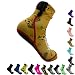 SALE! Best Elite Sand-Beach Socks For Volleyball, Soccer, Tennis, Ultimate, Yoga, Lacrosse, Running, Training, and Snorkeling. Velcro Close Top Fits All Feet For All Sand Sports Socks- ShocSox