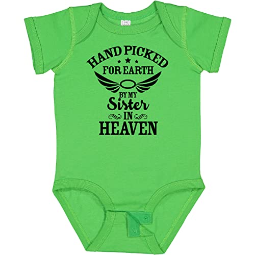 inktastic Handpicked for Earth By My Sister in Heaven with Angel Baby Bodysuit