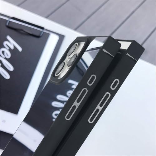 Coque miroir iPhone 11 Pro Max LUVI en verre et silicone argenté