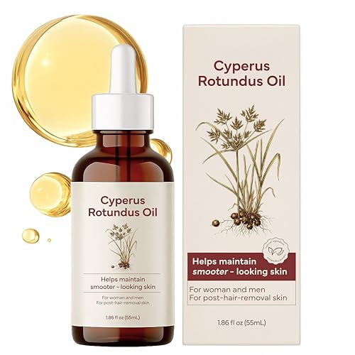 Metyou Cyperus Rotundus Oil – Hair Removal Oil for Face & Body – Natural Hair Inhibitor for Unwanted Hair Reduction – Daily Use & Post-Hair-Removal Care (55 mL) (Cyperus Rotundus Oil)