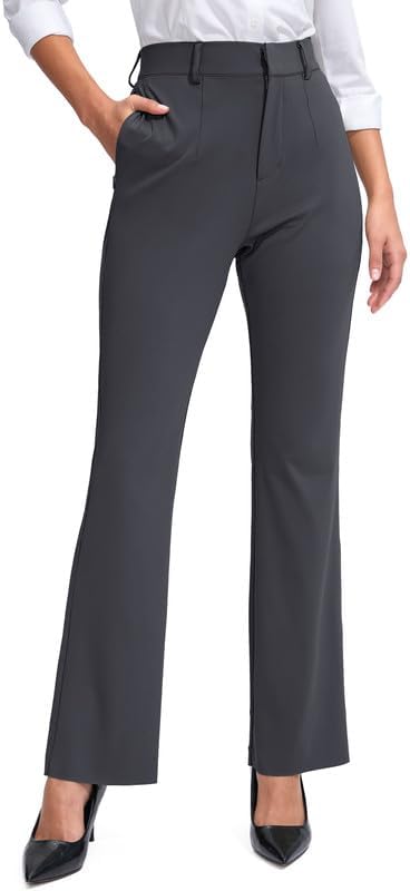 Straight Leg Casual Pants with Zipper Pockets