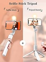 Selfie Stick Tripod with Wireless Remote, 46'' Cellphone Selfie Stick Tripod with LED Fill Light, for iPhone 16/15/14/14 pro/13/13 Pro/12/11/11 Pro/XS Max/XS/XR/X/8/7 and Android Smartphone(Upgrade) — image 6