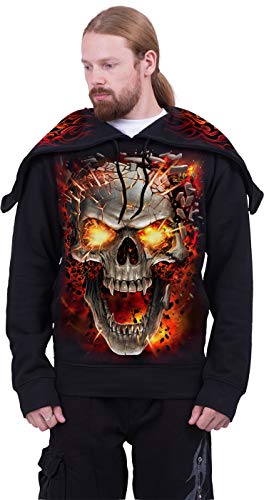 Skull Blast Split Zip Hoody veste pour vos soirées metal - 4