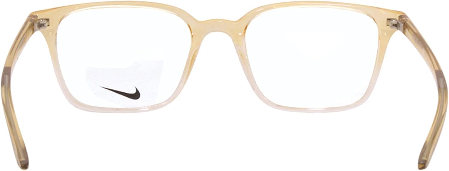 NIKE Eyeglasses 7126 703 Club Gold Fade Square Unisex 50x18x145