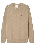 Jersey Jersey Springfield GG7 TORZAL Plain Knit Pullover with PU Label Jersey Básico, Beige, M para Hombre