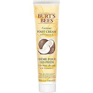 Burt’s Bees Foot Cream for Cracked Heels & Dry Skin, Heel Repair Cream & Foot Treatment With Coconut Oil, 121g