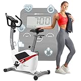 Hop-Sport Heimtrainer Fahrrad HS-2090H Aveo- Fahrradergometer mit Pulssensoren, Schwungmasse 9 kg - Ergometer für EIN max. Nutzergewicht von 120kg weiß
