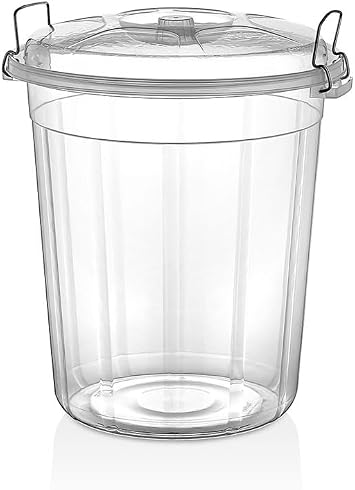 Clear Plastic Ziplock Food Storage Box, Pulses and Flour Storage Container (50 L)