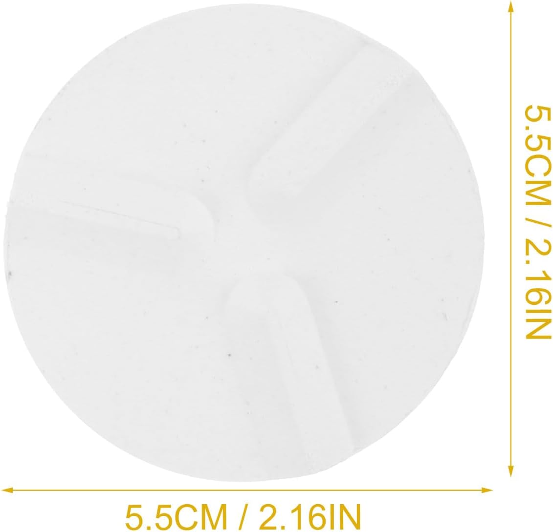 STOBOK 4Pcs Ceramic Pottery Kiln Mats 2.16X2.16X0.59In Refractory Support Pads Anti-Flow Glaze Gaskets Durable Kiln Accessories for DIY Pottery Firing