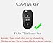 HIBEYO 3 Button Key Fob Cover for Peugeot 308 408 508 2008 3008 4008 5008 Key Smart Key Cover Accessories Fashion Alloy TPU Key Protector-B Keychain Black