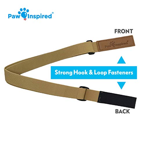 Image of PAW Inspired Dog Diaper Suspenders, Brown, X-Small /Small