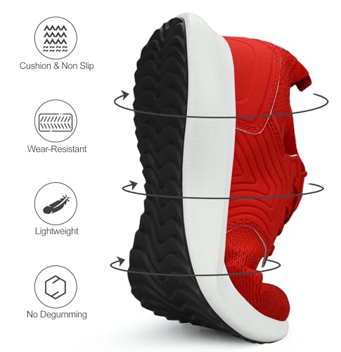 Abboos Womens Walking Shoes Lightweihgt Breathable Slip on Sneakers Athletic Gym Tennis Running Shoes3