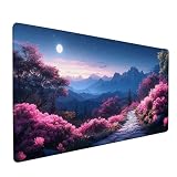 月 マウスパッド 大型 80x40cm 厚さ3mm,