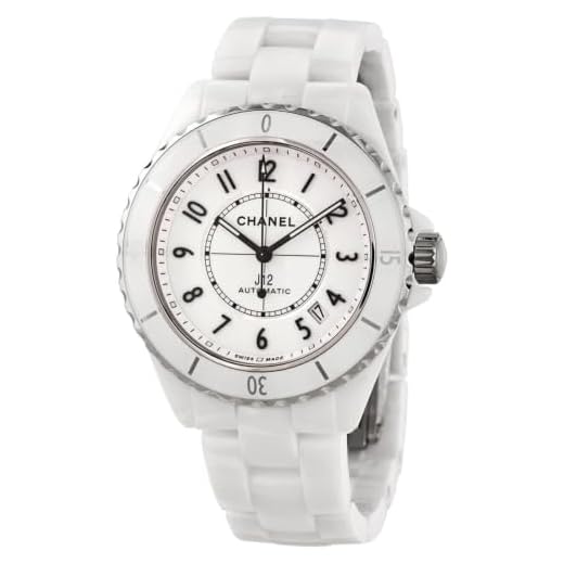 CHANEL J12 Automatic Crystal White Dial Ladies Watch H5700