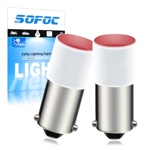 Image of SOFOC BA9S LED Bulb 6V Red Pinball Game Machine Indicator Lamp 2Pcs