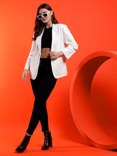 Image of KOTTY Womens Cotton Blend Standard Length Elegant Style Coat - Classic Style with Modern Detailing