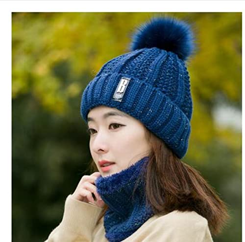 PAIHUIART Chapéu de malha Beanie chapéus mulheres homens chapéu de inverno gorro de inverno de malha quente com pescoço para mulher e menina, gorro com letras