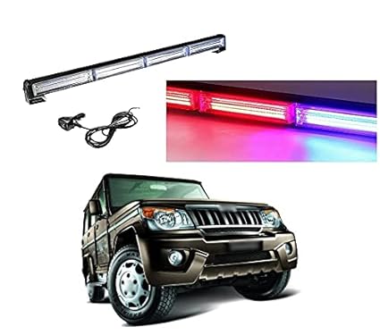PRIKNIK Car Emergency Strobe Police Light LED Flasher Warning Beacon Hazard Caution Light Bar Compatible with Mahindra Bolero