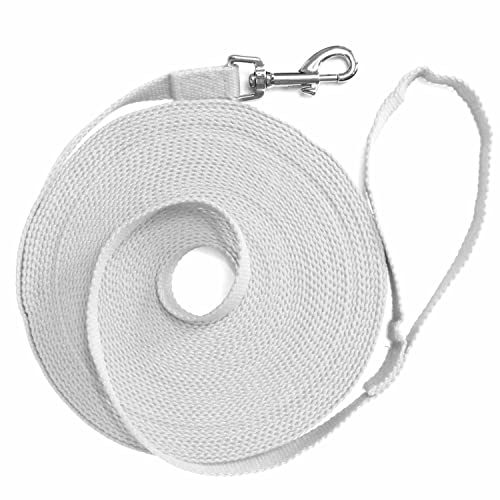 Downtown Pet Supply Dog/Puppy Obedience Long Recall Training Agility Lead Leash - Perfect for Pet Behavior Training, Multiple Sizes (150 Foot, Light Gray)
