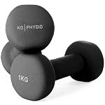 Hantelset mit A3-Übungsposter - Neopren Kurzhanteln 2er Set - Fitness Gewichte aus Gusseisen - Gewichte Hantel Set, Schweißabweisendes Kurzhantelset für Frauen und Männer - Hanteln