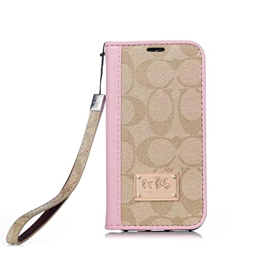 DESHCCI IPhone 16 �E�H���b�g�P�[�X�p�A�N���V�b�N���m�O�������O�W���A���[�P�[�X�A�v���~�A��PU���U�[�t���b�v�v���e�N�e�B�u�P�[�X�J�o�[�A[�J�[�h�z���_�[]��[���X�g�X�g���b�v]�t���AAPPLE IPhone 16 6.3 �C���`-pink