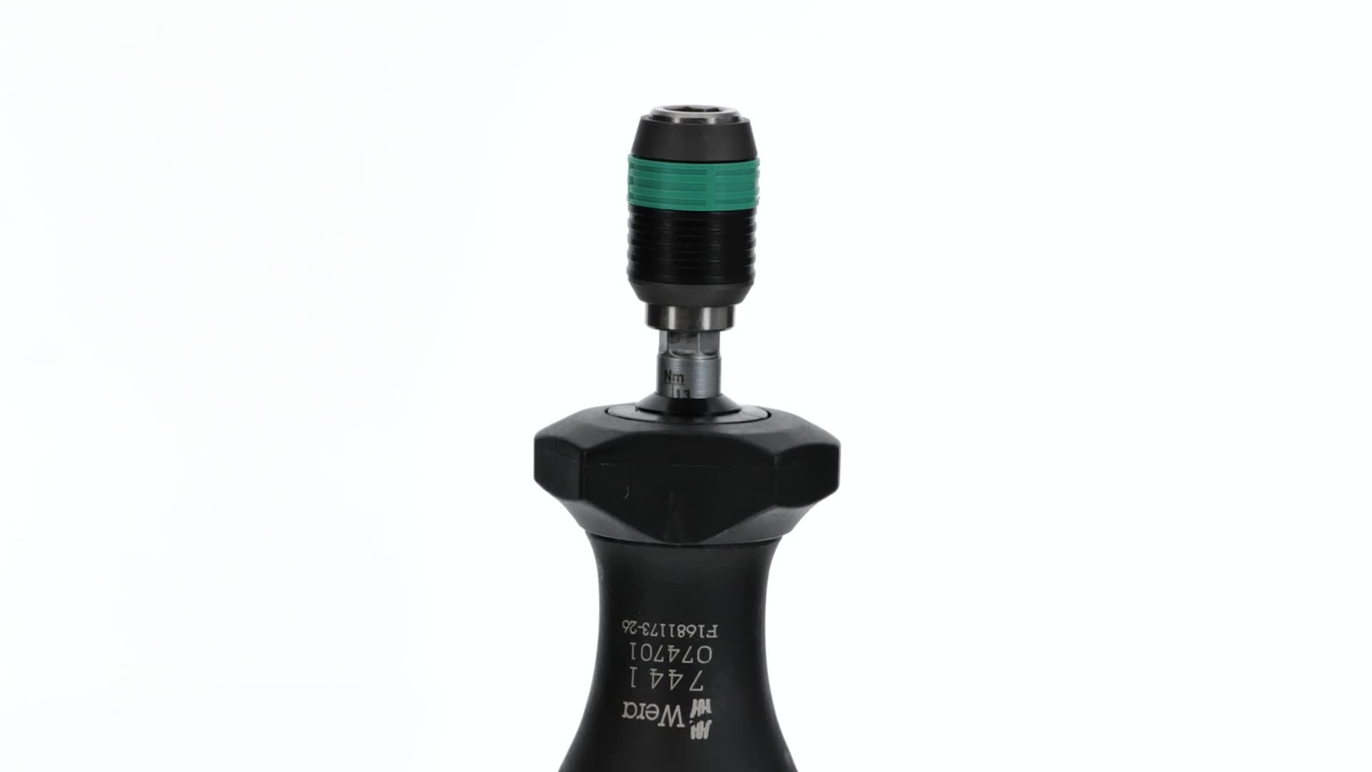 Image of Wera 05074701001 Series 7400 Kraftform adjustable torque screwdrivers (0.1-3.0 Nm) with Rapidaptor quick-release chuck, art. no. 7441 x 1.2-3.0 Nm
