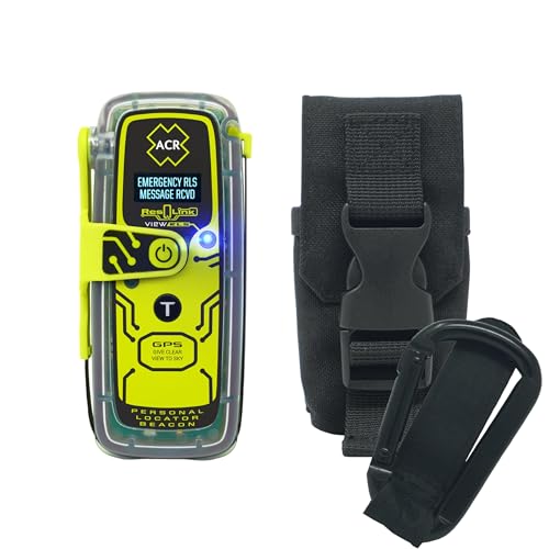 ACR ResQlink View 435 RLS Personal Locator Beacon with Pouch and Carabiner Bundle