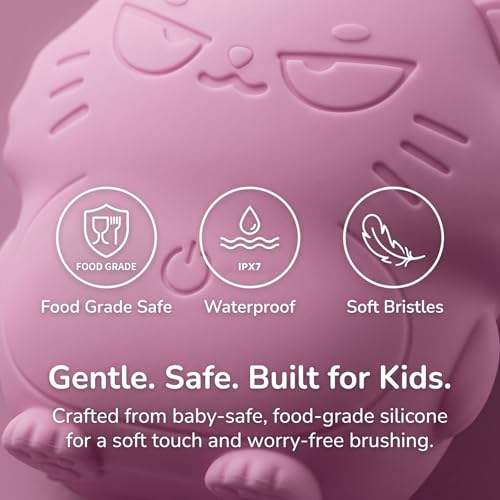 Image of Kids U-Shaped Sonic Electric Toothbrush, Cartoon Design 360 Deep Cleaning, IPX7 Waterproof Auto Toothbrush for Toddlers(2-6 AG)