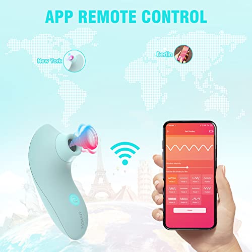 Sucking Vibrator Adult Sex Toys For Women - Svakom App Remote Female Vibrators & Pulse Pure Clit Nipple Sucker Vibe With 5 * 5 Suction - Interactive Rose Toy Dildo Personal Massager G Spot Stimulator #TOP1