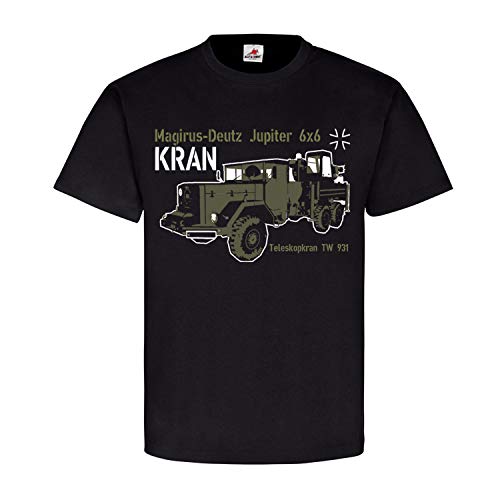 T-shirt Magirus-Deutz Jupiter Grue pour passionné de camion militaire rétro
