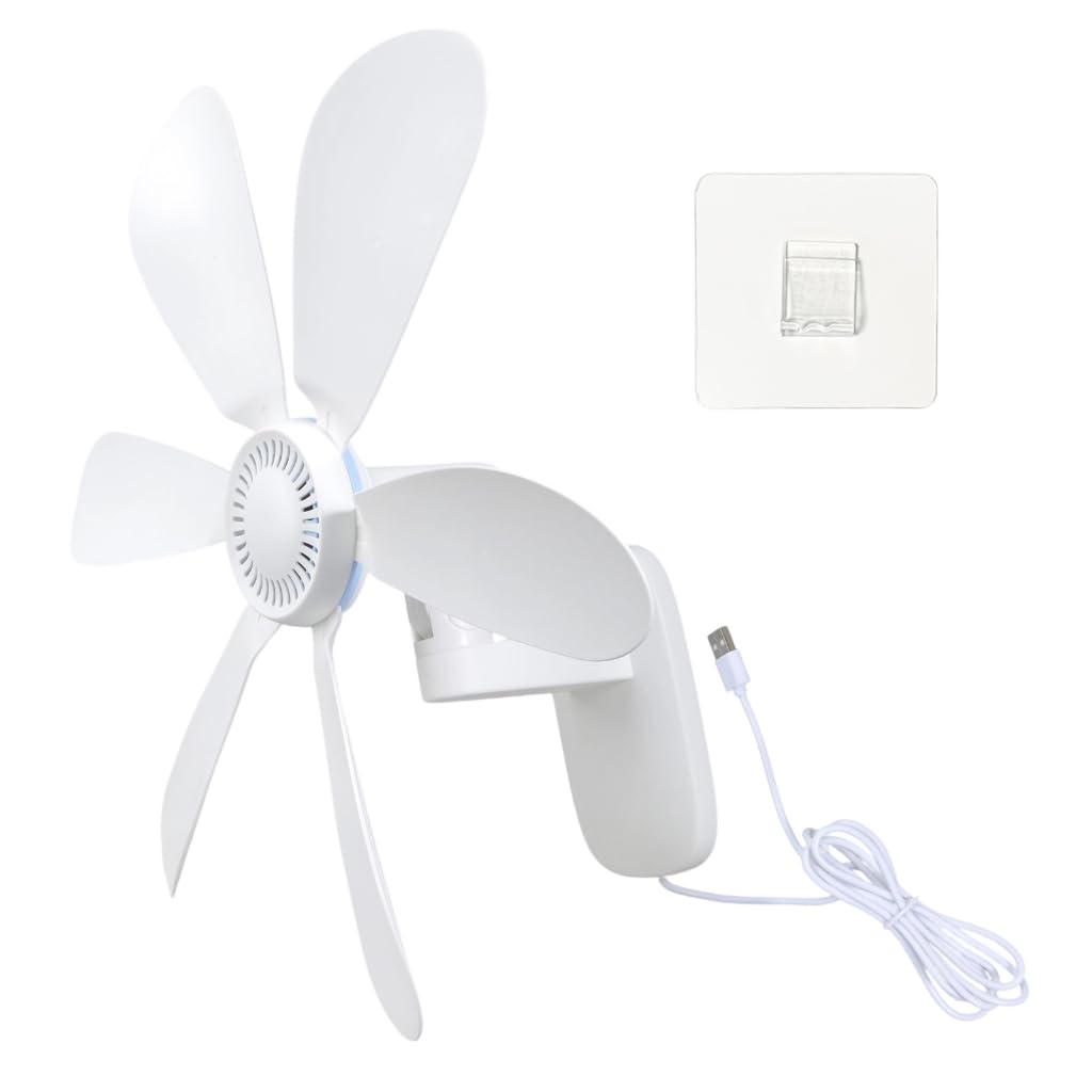 Ventilateur mural USB de 41,9 cm inclinable pour chambre et cuisine