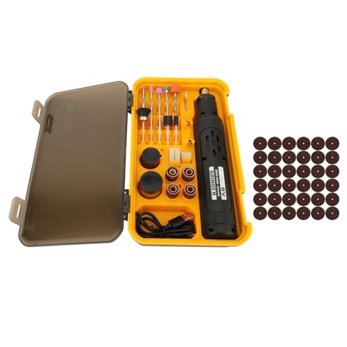 Leapiture 67 Pieces Electric Polishing Kit 8V Cordless Engraving Pen Portable Polishing Pen Tool Electric Engraving Pen for Polishing Cutting Engraving