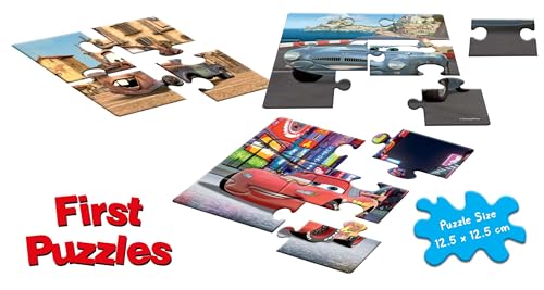 Image of Frank Disney Pixar Cars First Puzzles - A Set of 3 Jigsaw Puzzle for Kids Above 3+ Years - Fun & Challenging Brain Booster Games - for Focus and Memory - 13704