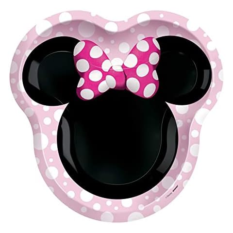Platos de papel con forma de Minnie Mouse (8 piezas) Cover