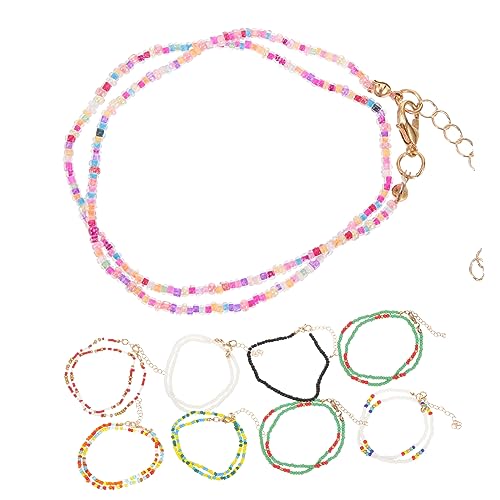 Cadeau anniversaire fille : coffret de 9 bracelets de perles fantaisie