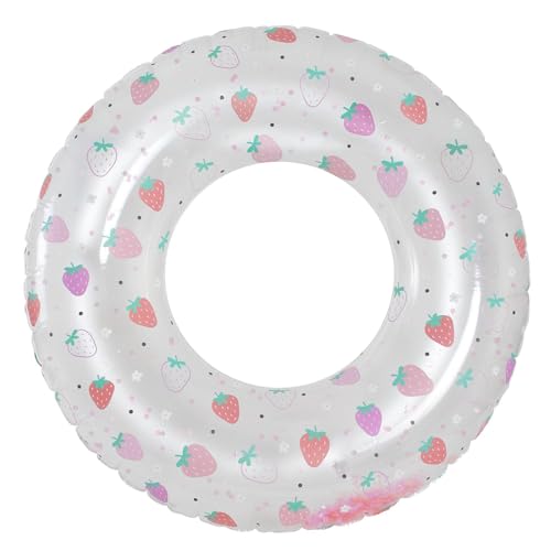 In The Swim Strawberry Inflatable Pool Tube Float – 36"