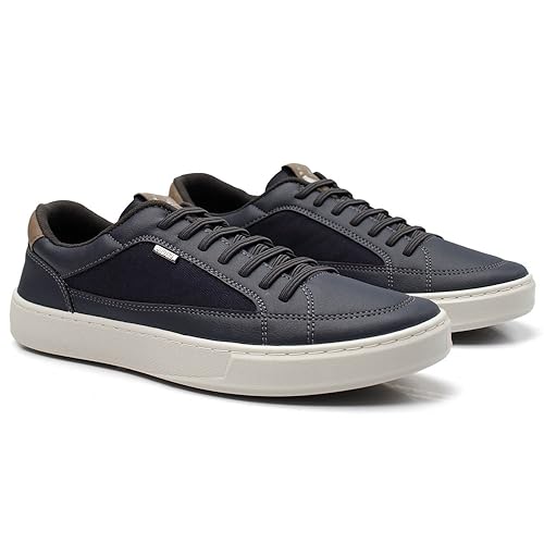 Sapatenis Casual Masculino Confortável (40, Marinho)