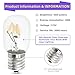 AMI PARTS 8206232A Bulb 40w 125v Microwave Oven Light -Under Hood Microwave Bulb- E17 Fit for Whirlpool Microwave Light Bulb