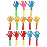 Hemobllo Claque-Mains pour Garçon Et Filles 19 Cm Plastique Multicolore Réutilisable Accessoires Claque-Mains Instruments De Bruitage pour Événements Sportifs Fêtes Lot de 24 Pièces