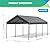 VerisShade 10x20FT Carport, Car Canopy, Portable Garage, Easy to Assemble, Carport Canopy 10x20FT Heavy Duty for Car, Bike, Boat, Party (Gray)