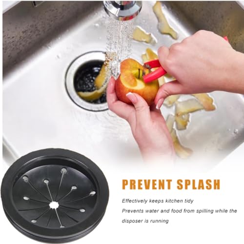 Garbage Disposal Splash Guards Stopper, ABS Sink Baffle Food Waste Disposer Replacement Accessories Universal Rubber Stopper for Kitchen Sink（3 inch） - Thumbnail 4