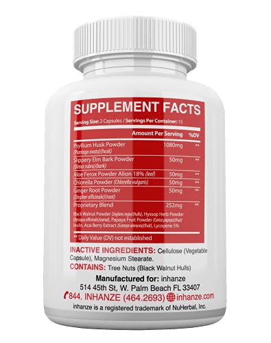 Detox Cleanse Colon Cleanser, Flush Pounds Waste & Toxins, Keto Friendly, Acai Berry, Ginger & Psyllium. - Image 3