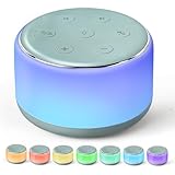 FamiSym White Noise Sound Machine Baby for Sleeping with Night Light – 34 Soothing Sounds, Rechargeable White Noise Machine for Kids Adults Sleep, Portable Lullaby Machine Baby Soother (Slate)