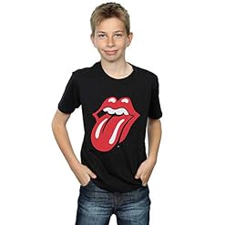 Rolling Stones Garçon Classic Tongue T-Shirt - Les Beatles, Paul McCartney, John Lennon, RIngo Starr, George Harrison